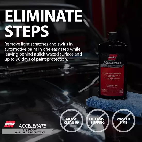 Accelerate All-In-One Polish & Protection - One-Step Car Polishing Compou