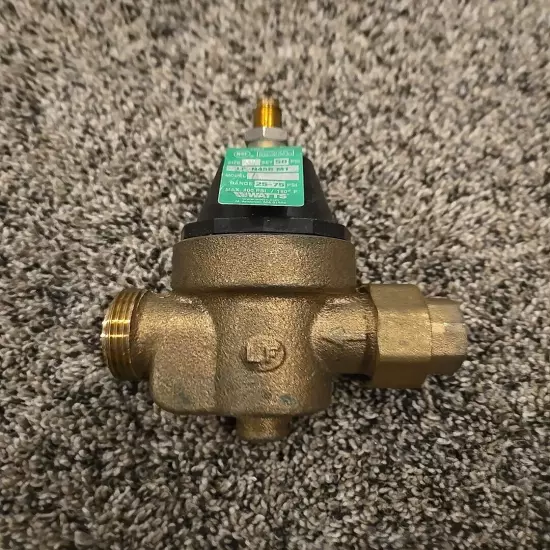 Water Pressure Reducing Valve Watts Series N55B-M1 3/4" Fpt