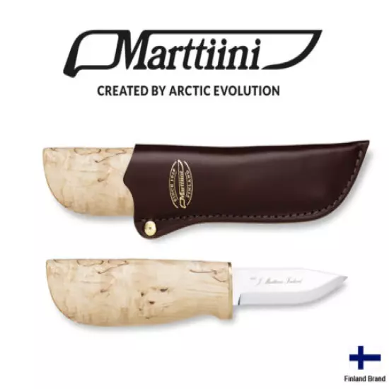 Marttiini Fixed Blade HANDY Knife Stainless Steel Leather Sheath 511017