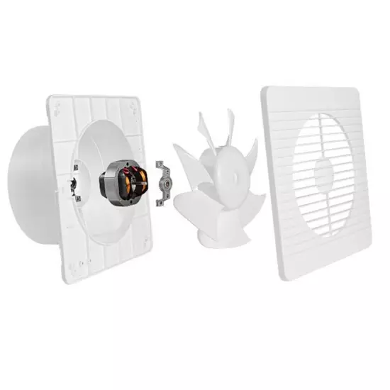 Toilet Extractor Fan Powerful Air Vent Wall Mounted Fans For Bathroom Kitchen