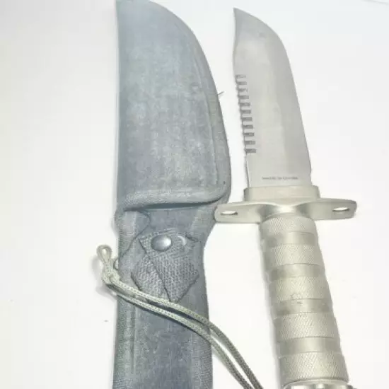 Heavy Buck Knife 14 inches Made in China with sheath Saw blade