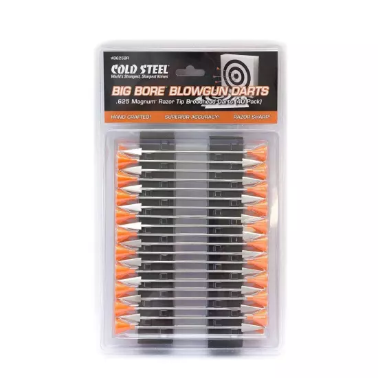 Cold Steel Razor Tip Broad Head Dart - 40Pk