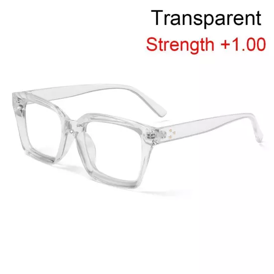 Square Oversized Reading Glasses Presbyopia Eyeglasses Large Frame