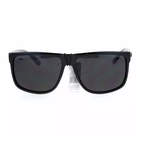 KUSH Sunglasses Classic Black Square Frame Unisex Fashion Shades UV 400