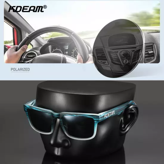 KDEAM Polarized Sunglasses Mens Women Outdoor Sports Driving Shade Glasses UV400