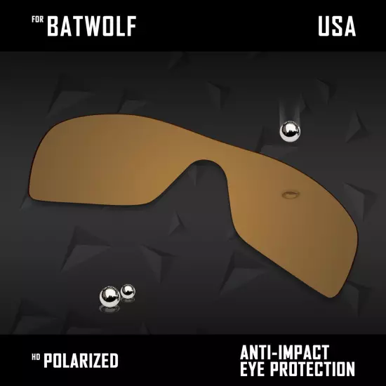 Anti Scratch Polarized Replacement Lenses for-Oakley Batwolf OO9101 Options