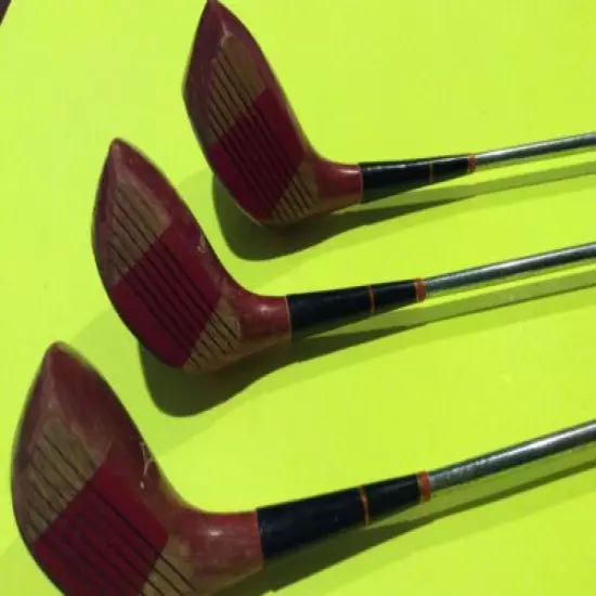 Very Rare Fernquest & Johnson 3 wood set 1,3,5 Right Handed Vintage 1970s