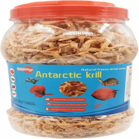 Premium Freeze-Dried Krill & Shrimp Mix Ideal for Arowana, Koi, Tropical Cichlid