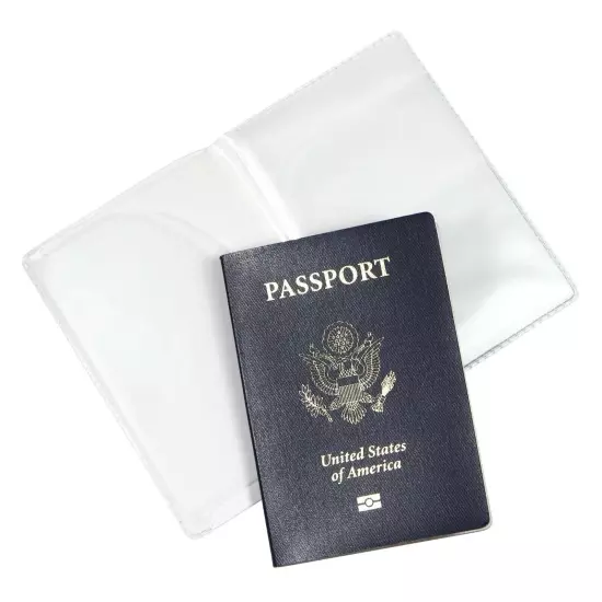 1pc ID Card Protector Case Clear Passport Cover Plastic Passport Protector Vinyl