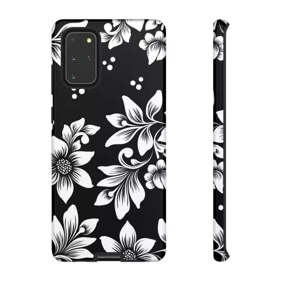 Black & White Floral Style - Tough Cases