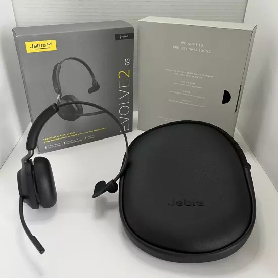 Jabra Evolve2 65 Link380c UC Mono Wireless/Bluetooth Noise-Isolating Headset