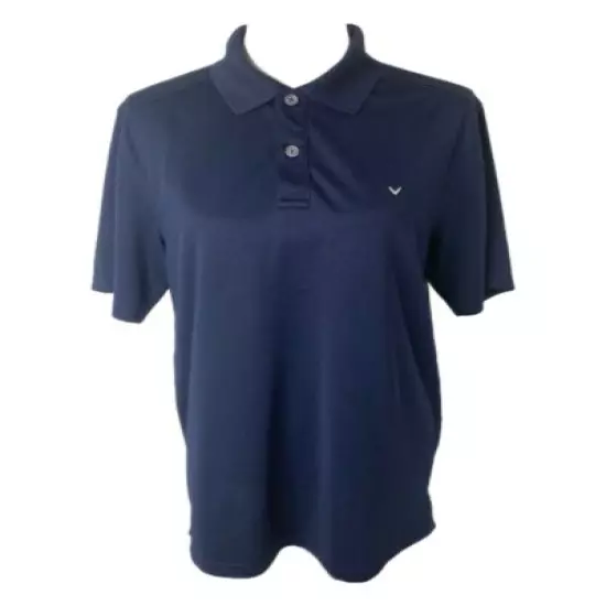 Men’s size medium callaway blue short sleeve polo golf shirt