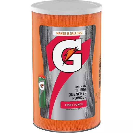 Gatorade Thirst Quencher Powder Fruit Punch 76.5 Oz Canister