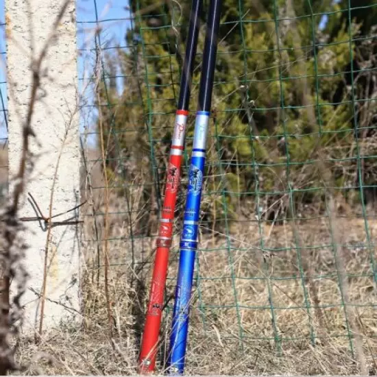 Fishing Rod Pole Super Hard Carbon Fast Lightweight Powerful Blue Red Carp Lure