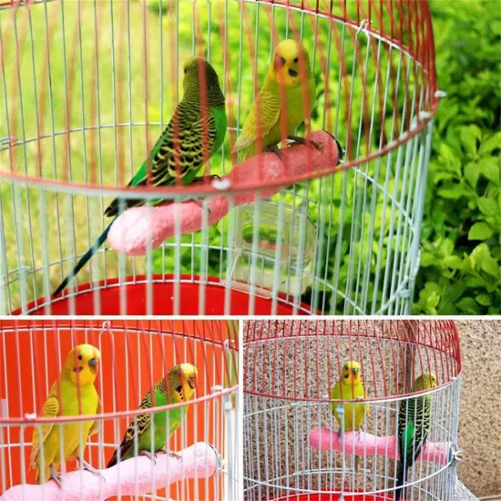 Bird Claw Grinding Rod Parrot Stand Cage Natural Wooden Stick Perches Rough 