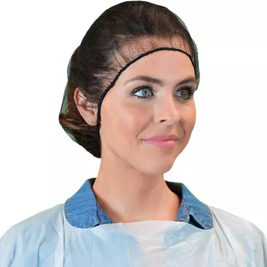 Pack of 100 Disposable 24" Honeycomb Hair Nets Nylon Breathable Caps Head Cover