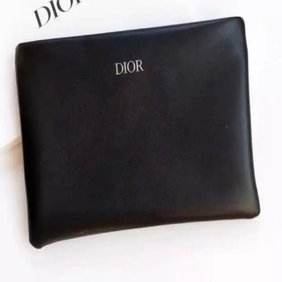 SHIP TODAY Christian Dior Novelty Clutch Pouch leather black JAPAN purse bag NEW