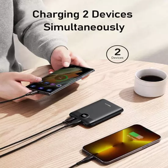 Mini Power Bank 10000mAh, 22.5W Fast Charging Small Portable Charger with PD 3.0