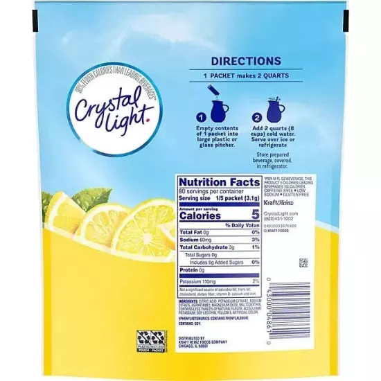 Crystal Light Lemonade Mix 16 pk