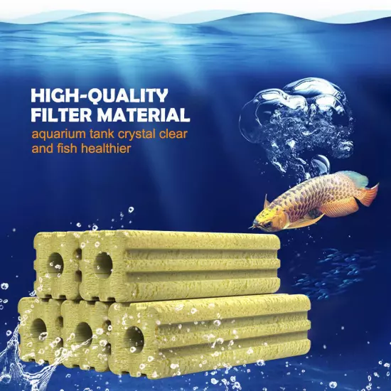 Aquarium Filter Media Porous Bio Ceramic Block for Fish Tank Sump Tank Pond