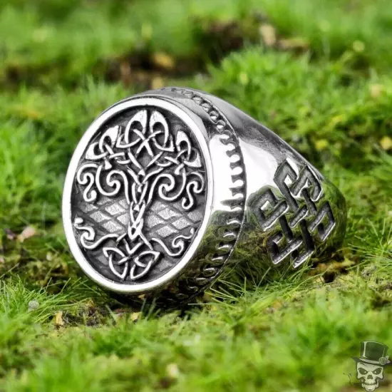 Sculpt Rings™ Celtic Tree of Life Ring - Intricate Stainless Steel Design