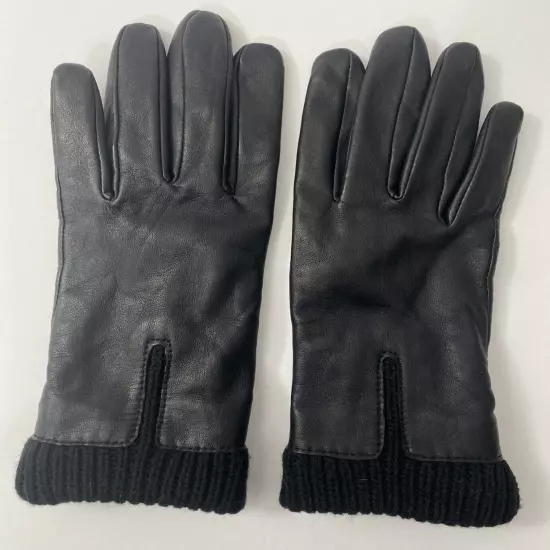 Wilsons Leather Women's Black Gloves Fleece Lined Size MEDIUM