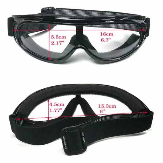 MOTORCYCLE GOGGLES FIT OVER PRESCRIPTION GLASSES SIDE VENTS CHOICE LENS COLOR 