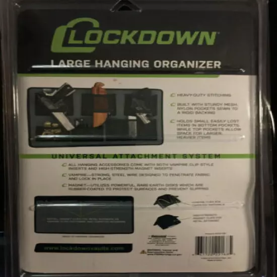 Lockdown Large Hanging Gun Organizer 222168 Includes Hook & Magnetic Mounts