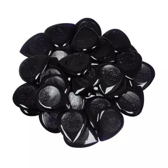 50pcs 3mm Standard Teardrop Jazz Picks Plectrums For Electric Guitar Jazz Purple