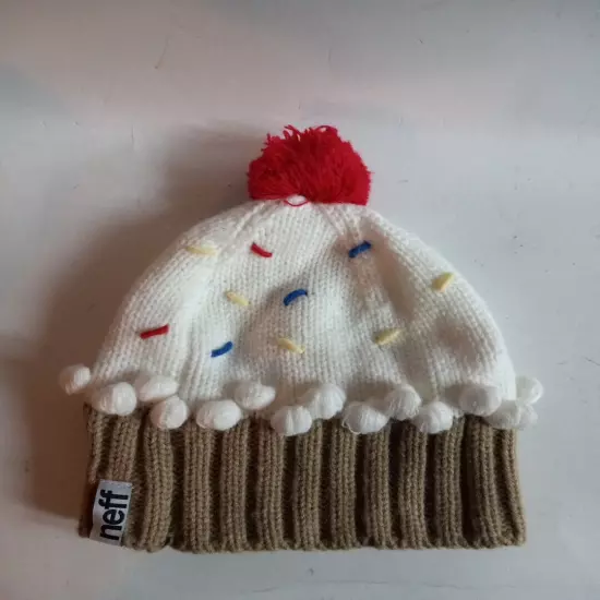 Neff Cupcake Beanie Hat Winter Cap Sprinkles NEW