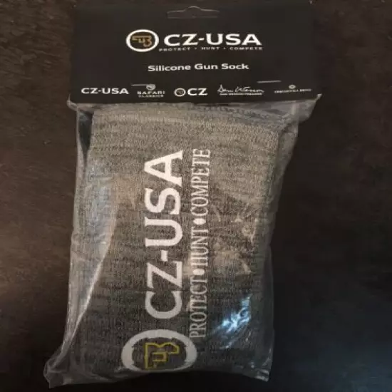 CZ Gun Sock_Silicone Treated_53" Long_Gray_New/Unopened_Original From CZ