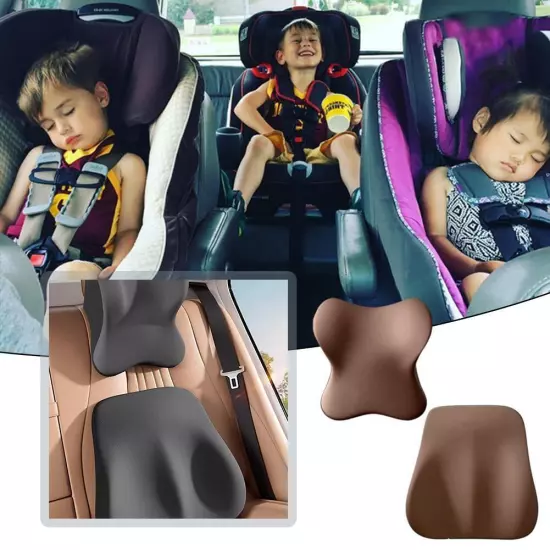 Memory Foam Car Seat Headrest Pillow& Lumbar Back Support Cushion HK H OL1 U8N7