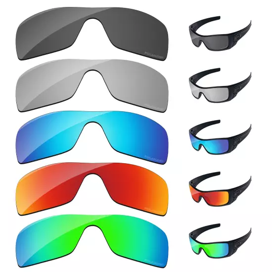 Lensology Polarized Replacement Lenses For-Oakley Batwolf OO9101 Multi-Options