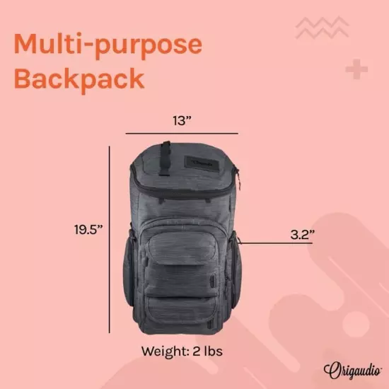 Origaudio The Mission Pack Water-Resistant Canvas Backpack Laptop