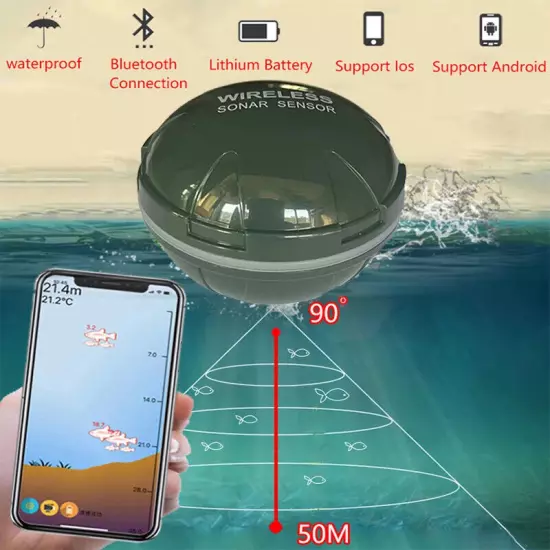 Smart Phone Fish Finder Sonar Fish Finder Bluetooth Intelligent Visual Fishing