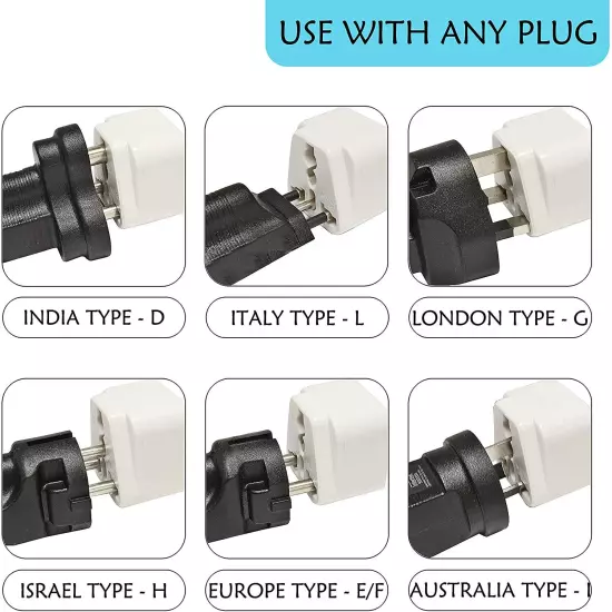 4 Pcs Universal UK US AU EU to American US USA Outlet Plug in Adapter Converter