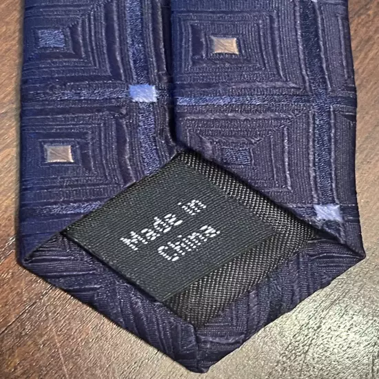 Michael Michael Kors Blue 100% Silk Men’s Neck Tie Made In China