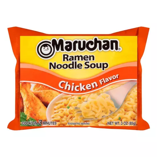 Maruchan Ramen Chicken, Instant Noodles, Ready to Eat Meals, 3 Oz, 24... 