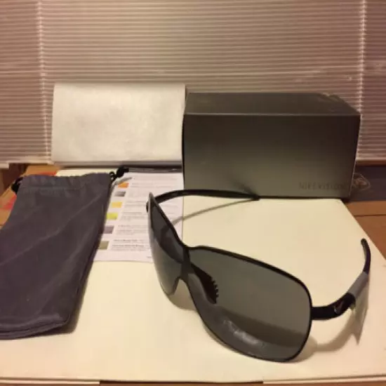 NEW Nike - Unrest - Sunglasses, Matte Black Frame / Grey Lens, EV0319-002