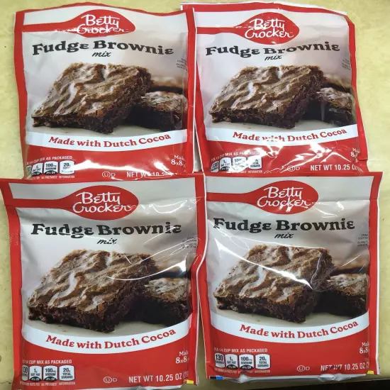 Betty Crocker Fudge Brownie Mix Bundle Of 4packs