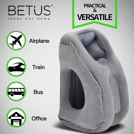 Betus Dreamer Comfort Inflatable Travel Pillow - for Airplane Office Napping