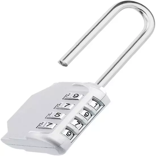 Combination Locker Lock, 4 Digit Outdoor Padlock for Gym, School, Gates, Doors, 