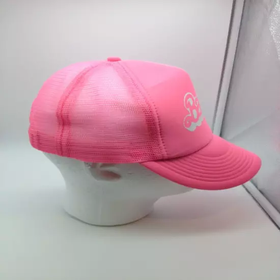 Adjustable Pink Barbie Hat Cap Cobra Brand Adult Adjustable Snap Mesh Back