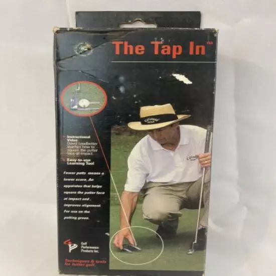 The Tap In Learning Tool VHS Instructionional Video Golf Fast Ship