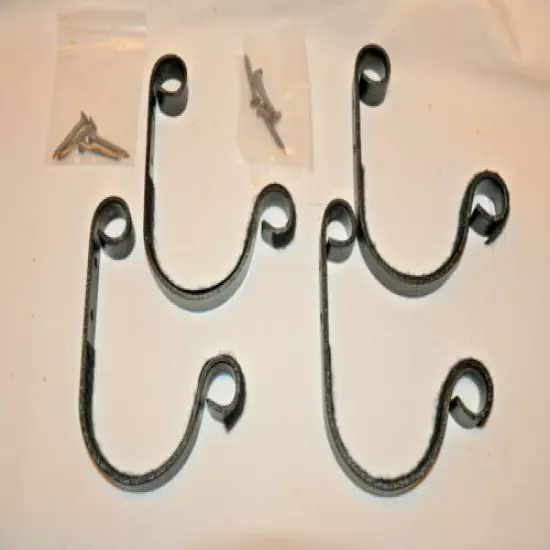 2 PAIR Wall Mount Gun Rack Rifle Gun Hooks Large Gun Hangers 