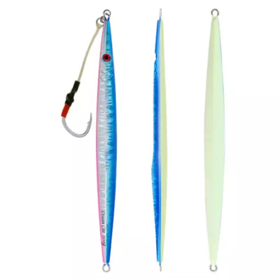 Saltwater Monster Metal Lead Vertical Jigs Speed Fall Jigging Lures Flat Baits 