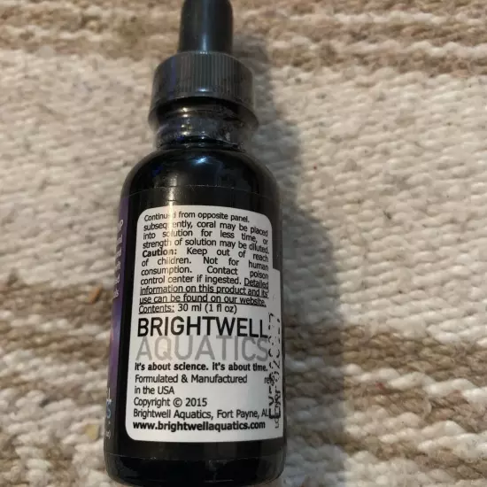 Brightwell MediCoral - Coral Dip 30mL (1 fl oz) -Fish Tank Additive - EXP 02/27