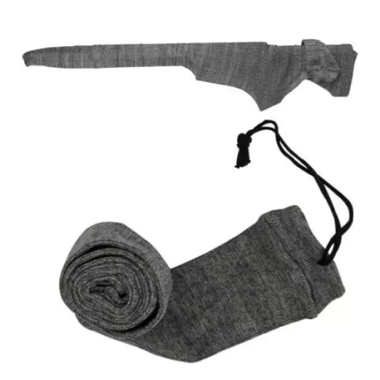 54" Rifle/Shotgun Silicone Treated Gun Sock Shooting Protect Bag Pouches Gray