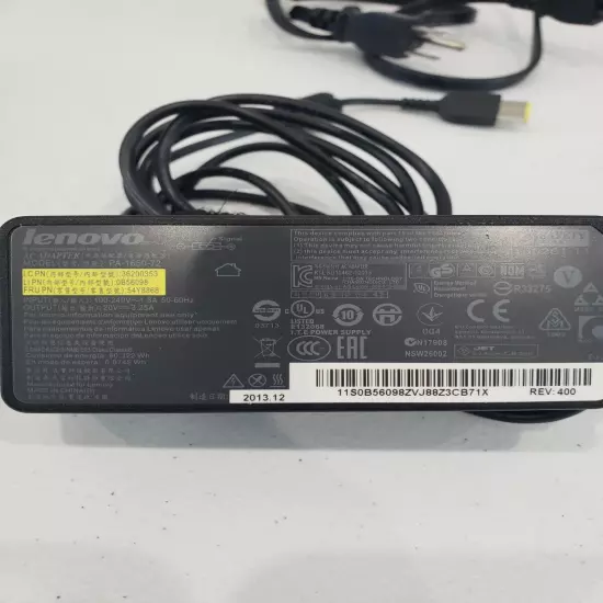 Genuine Lenovo Laptop Charger AC Adapter Power Supply 65W 20V 3.25A AC/DC