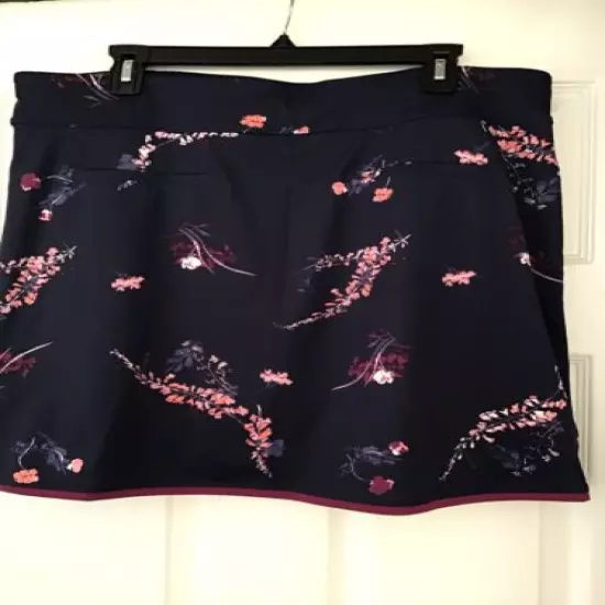 NWT Callaway Blue Floral TrueSculpt Slimming Golf Skort Size 16 XL